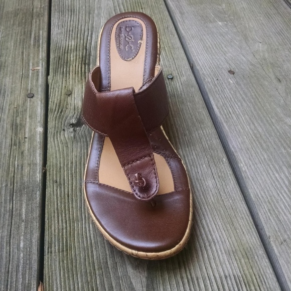 B.O.C. Junia Cuoio size 9M wedge - Picture 2 of 8